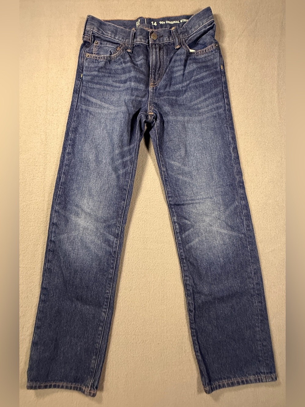 GAP Men's Straight Jeans in Blue Wash